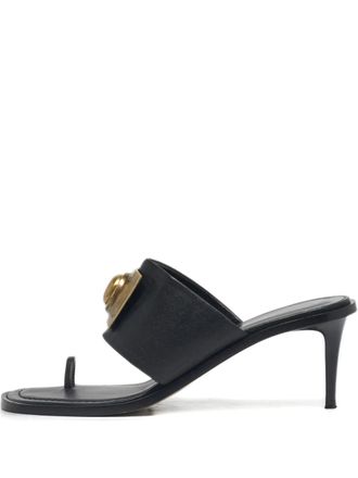 Etro toe-loop stiletto sandals - Black