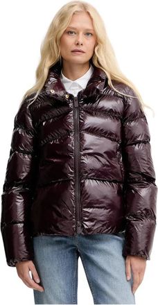 Pinko Crystal Jacket - Dames - Winterjassen - Bruin - M - Leer - Jassen