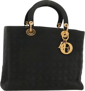 Dior Pre-owned Handbags, female, Black, Size: ONE SIZE Pre-owned Nylon Hand Bag