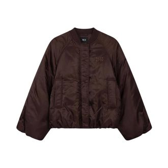 ALIX The Label Alix The Label, Jassen, Dames, Bruin, S, Nylon, Woven Nylon Jacket