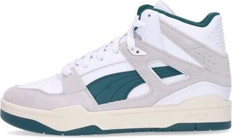 Puma Midheritage Hoge Sneaker Wolk/Groen - Heren - Sneakers - Veelkleurig - 42 EU - Wol - Schoenen