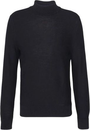 HUGO BOSS Avac M Turtleneck - Heren - Coltruien - Zwart - S - Wol - Truien & Vesten