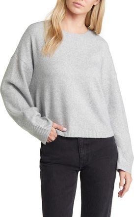 Vero Moda Doffy Boxy Sweater in Light Grey Melange at Nordstrom, Size Small