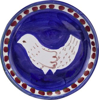 Arcucci feather blue bread saucer &oslash;17 cm