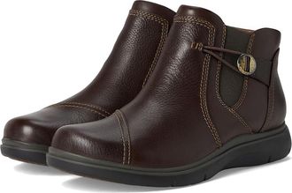 Clarks Certina Joy Womens Boots Dark Brown Leather : 8.5 B - Medium