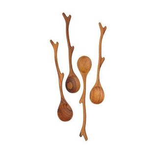 Be Home Teak Twig Spoons - Set of 4 in Natural at Nordstrom