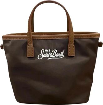 MC2 Saint Barth City Bag Mini Nylon - Bags - Mujer - Marr&oacute;n - ONE SIZE