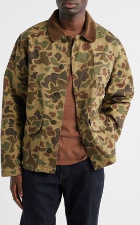 Filson Cotton Canvas Outfitter Jacket in Tundra Shrub Camo at Nordstrom, Size X-Large