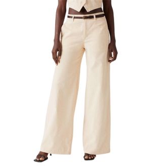 Levi's Dames Big Yikes Wijd Been Chinos (Wit)