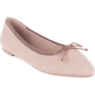 Elie Tahari Bogota Pointed Toe Flat in Natural/Tan at Nordstrom Rack, Size 7.5