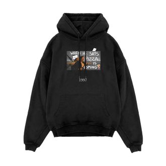 Throwback Stijlvolle Sweatshirt voor Mannen en Vrouwen - Dames - Hoodies - Zwart - S - Hoodies & sweatvesten