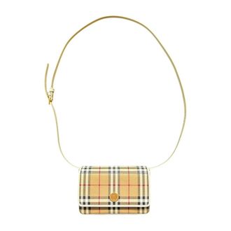 Burberry Cross Body Bags, female, Multicolor, Size: ONE SIZE Note Coated Canvas Top-Handle Bag