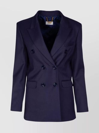 Elisabetta Franchi double breasted jacket button detailing