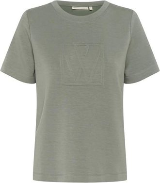 Inwear Vincent IW Logo T-Shirt - Dames - T-shirts - Groen - XS - Polyester - Tops