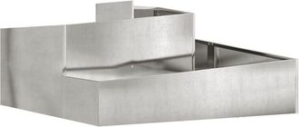 vidaXL Vidaxl - Garden Planter Silver 100 x 100 x 50 cm Stainless steel