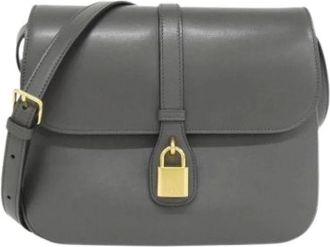 Celine Pre-owned Cross Body Bags, female, Gray, Size: ONE SIZE Pre-owned Vintage Shoulder Bag