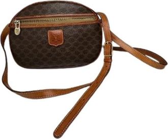 Celine Pre-owned Vintage Crossbody Bag - Dames - Vintage Schoudertas - Bruin - ONE Size - Leer - Vintage