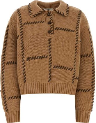 Frame Denim Camel Wool Blend Oversize Sweater