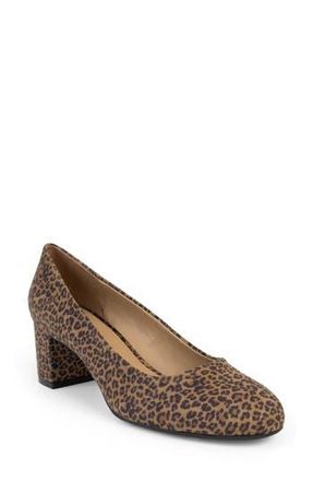 Aerosoles Faux Leather Pump in Tan Multi Mini Leopard Suede at Nordstrom Rack, Size 7.5