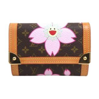 Louis Vuitton Pre-owned Monogram Coin Purse - Dames - Pre-owned - Bruin - Maat: ONE Size Leer