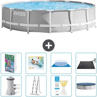 Intex Piscina Prism Frame Redonda - 427x107 Cm - 9-piezas S567