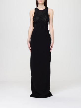 Elisabetta Franchi Abito lungo Elisabetta Franchi in cr&ecirc;pe con perline