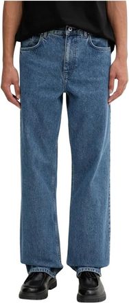Karl Lagerfeld Relaxed High Waist Jeans - Heren - Jeans - Blauw - Maat: W33 L32 Katoen