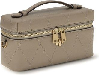 Tory Burch Womens Gray Calf Leather Bos Taurus Wallet