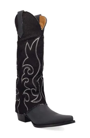 Dingo Knee High Western Boot in Black/black at Nordstrom, Size 9.5