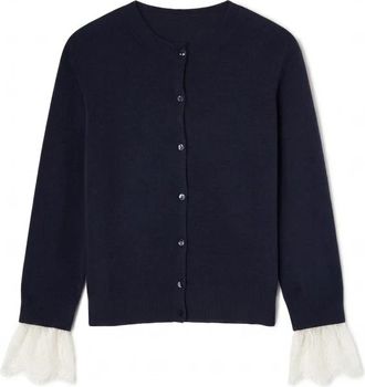 Motivi Kashmirblend gebreide vest - Dames - Vesten - Blauw - M - Wol - Truien & Vesten