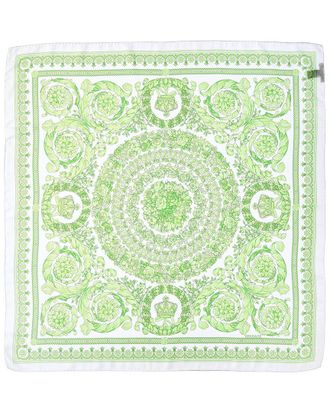 Versace Barocco Print Silk Scarf