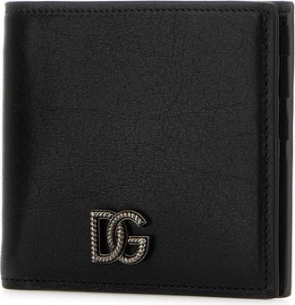 Dolce & Gabbana Mens Calfskin Leather Wallet Black