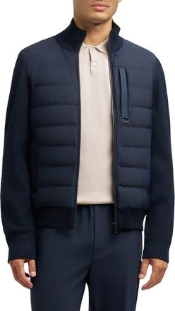 Moose Knuckles Kamet Hybrid Down Jacket in Navy/Navy at Nordstrom, Size Xx-Large