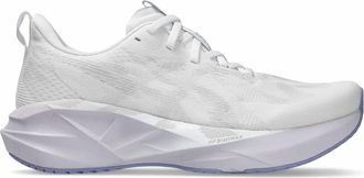 Asics Womens Novablast 5 Running Shoes In White/lilac Hit