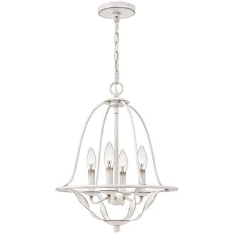 Quoizel Quoizel - Elstead Bradbury Multi Arm Ljuskrona Antik Vit