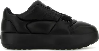 Dsquared2 Black Leather Puffer Sneakers