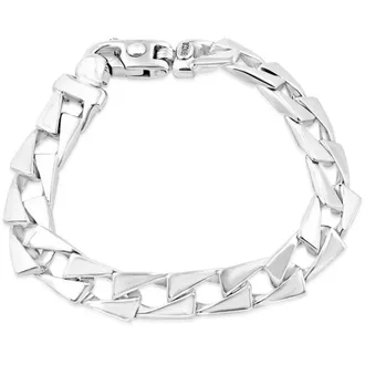 Pompeii3 Mens Solid 14k Gold (54grams) or Platinum (84gram) 10mm Cuban Link Bracelet 9