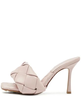Bottega Veneta Lido woven high-heeled sandals - Pink