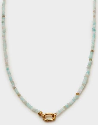 Katie Loxton Amazonite Necklace in Gold at Nordstrom, Size 16