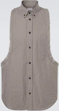 Versace Checked cotton shirt