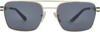 Prada Dark Gray Square Unisex Sunglasses PR 67ZS ZVN09T 56