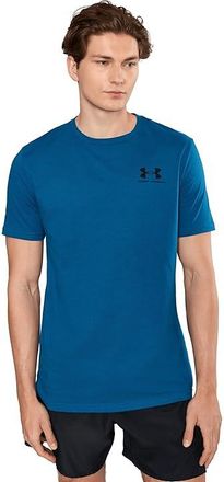 Under Armour Sportstyle Left Chest Short Sleeve Mens Clothing Varsity Blue/Black : 2XL, Cotton/Polyester