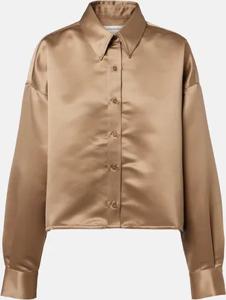 Frankie Shop Arlen satin shirt