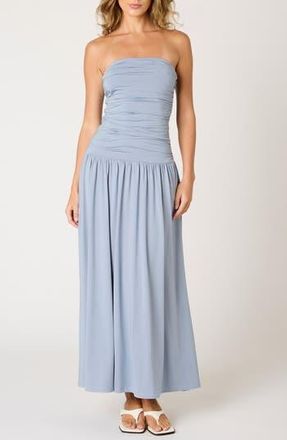 Nia Santal Strapless Dress in Slate Blue at Nordstrom Rack, Size X-Large
