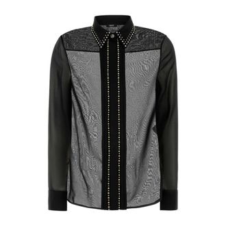 Versace Shirts, female, Black, Size: 2XS Informal Shirt