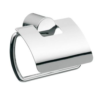 Emco Rondo 2 toiletrolhouder met klep chroom