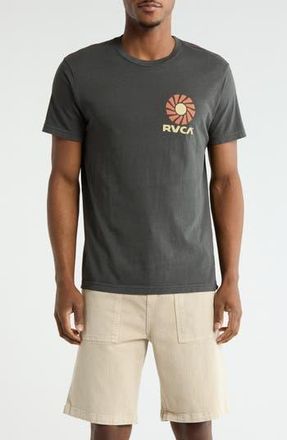 Rvca Sun Phase Graphic T-Shirt in Pirate Black at Nordstrom Rack, Size Xx-Large