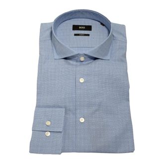 HUGO BOSS Hugo, Formal Shirts, male, Blue, Size: 2XL Slim Fit Formal Shirt