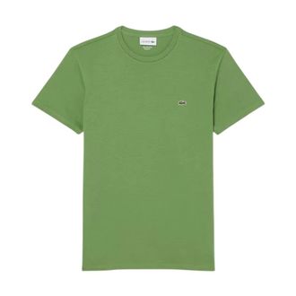 Lacoste T-Shirts, male, Green, Size: 2XL t-shirt poliestere