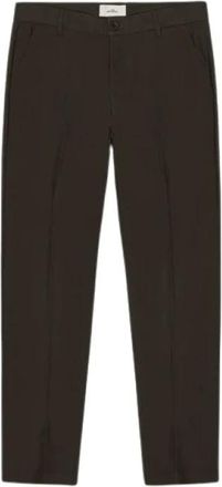 Les Deux Brushed Twill Reg Suit Pants - Heren - Nette broeken - Bruin - W30 L32 - Wol - Broeken